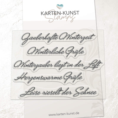 Karten-Kunst Clear Stamps KK-0291 - Kartengrüße Winter
