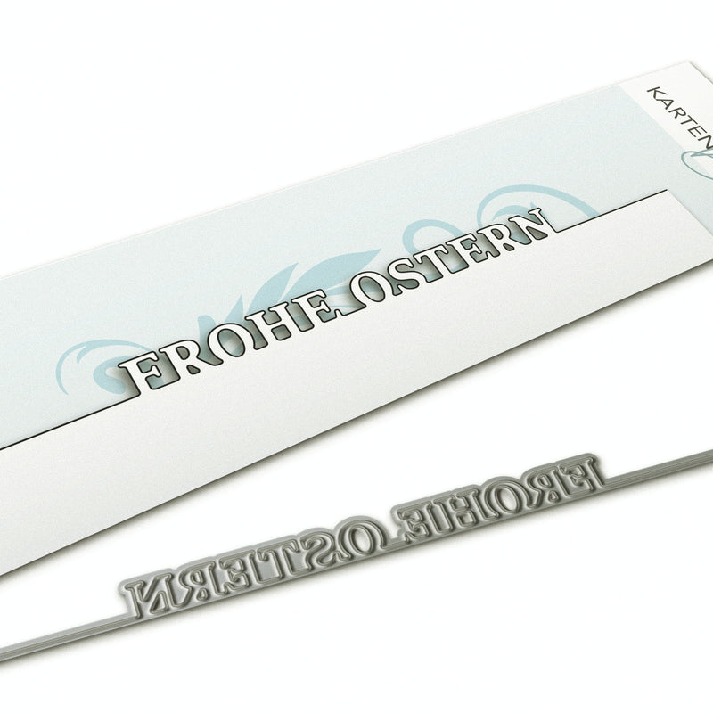 Karten-Kunst Stanzschablone kk-D233 - Randtexte Frohe Ostern