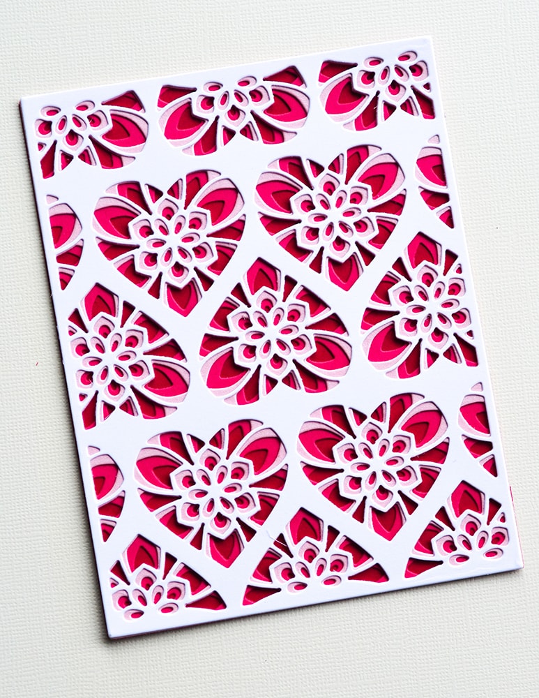 Birch Press Stanzschablone - Kinsley Heart Plate Layer Set