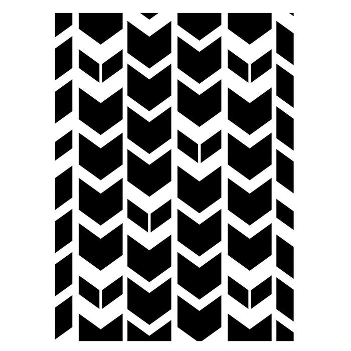 Darice Hintergrund-Prägeschablone - Tribal Chevron