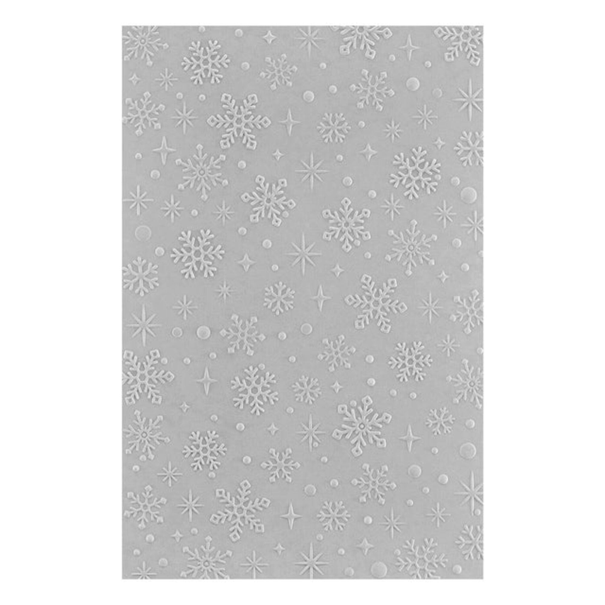 Spellbinders Sparkling Snow 3D Embossing Folder GROSS