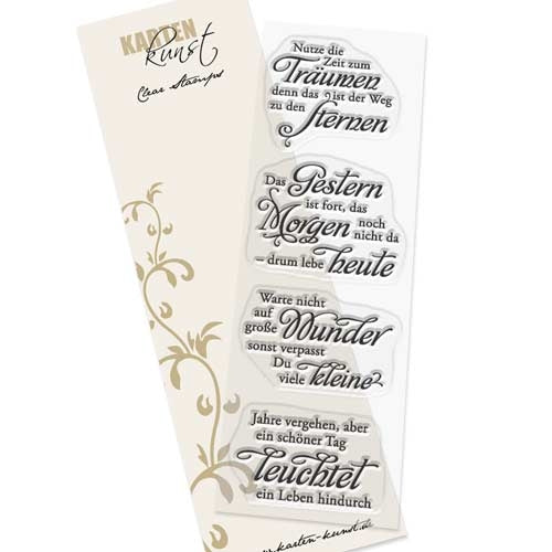 Karten-Kunst Clear Stamps KK-0096 - Weise Worte Zeit