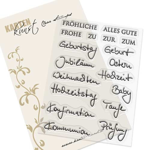 Karten-Kunst Clear Stamps KK-0097 - Kombi-Set Quer durchs Jahr 2