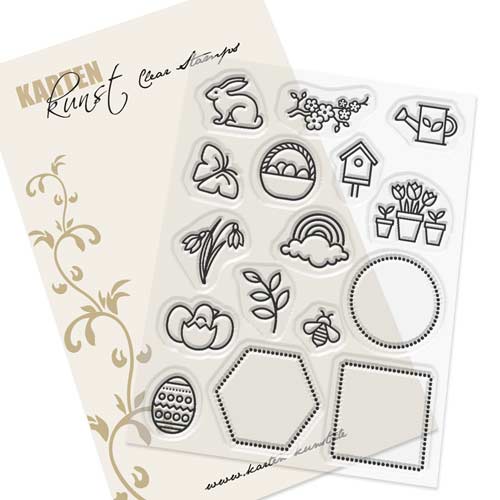 Karten-Kunst Clear Stamps KK-0187 - Mini Frames Spring