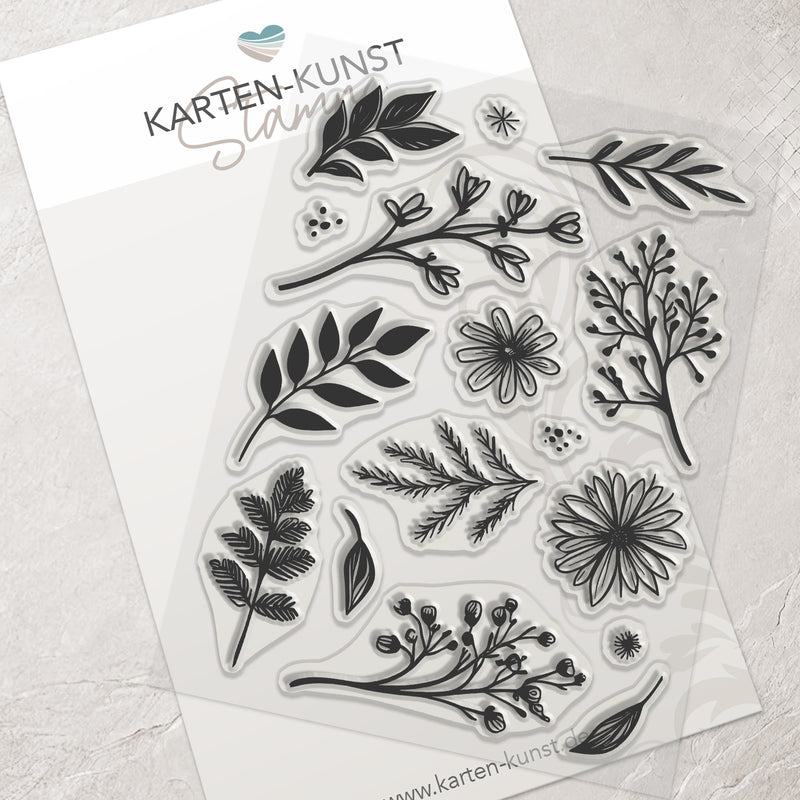 Karten-Kunst Clear Stamps KK-0267 - Circulus Blätterkranz