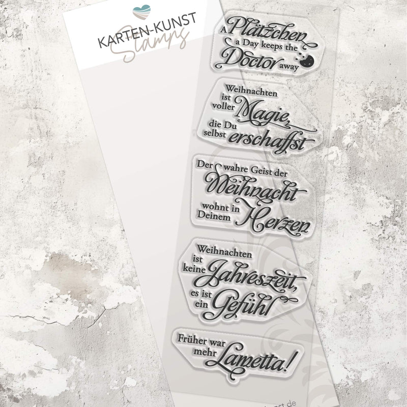 Karten-Kunst Clear Stamps KK-0272 - Weise Worte zu Weihnachten 2