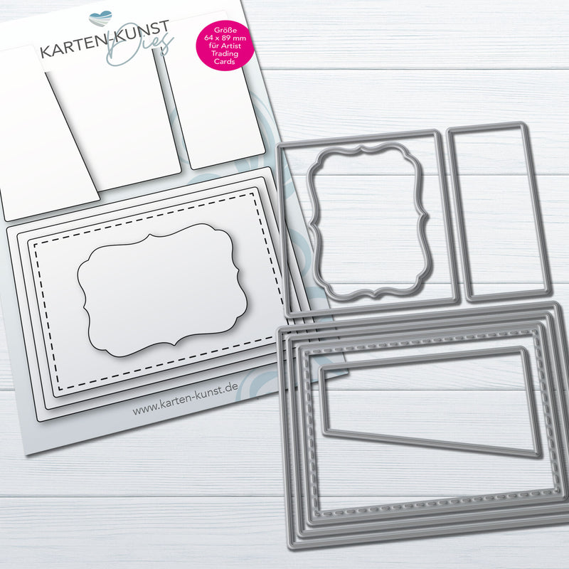 Karten-Kunst Stanzschablone kk-D226 - ATC Designer