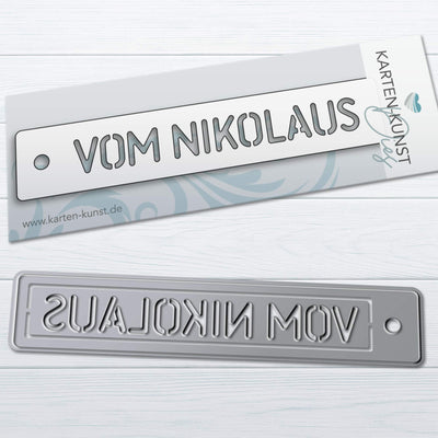 Karten-Kunst Stanzschablone kk-D230 - Stencil Tag Vom Nikolaus