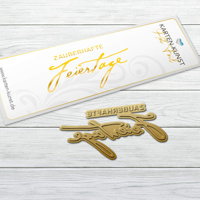 Karten-Kunst Hot Foil Plate kk-HF041 - Kombi Zauberhafte Feiertage