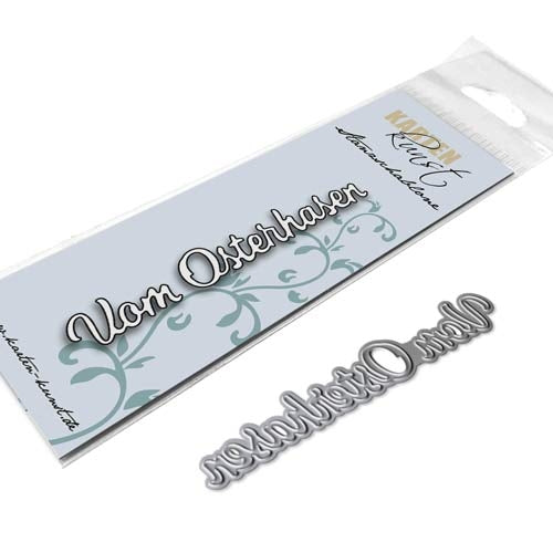 Karten-Kunst Stanzschablone kk-D025 - Kleine Texte Vom Osterhasen