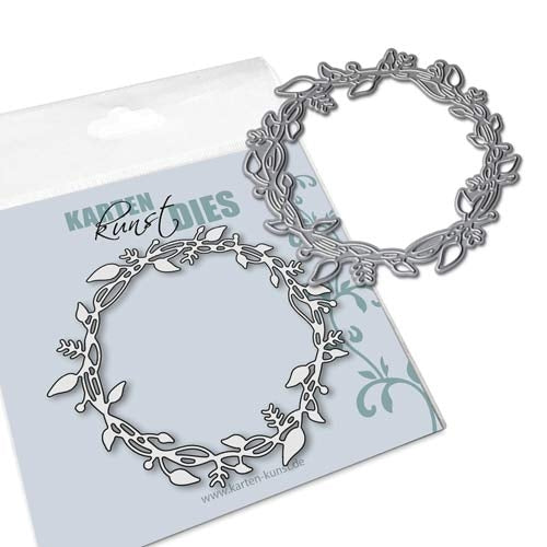 Karten-Kunst Stanzschablone kk-D067 - Frühlings-Kranz / Spring Wreath