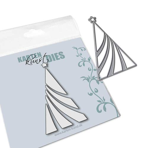 Karten-Kunst Stanzschablone kk-D129 - Wavy Tree