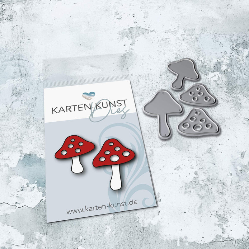 Karten-Kunst Stanzschablone kk-D215 - Fliegenpilze