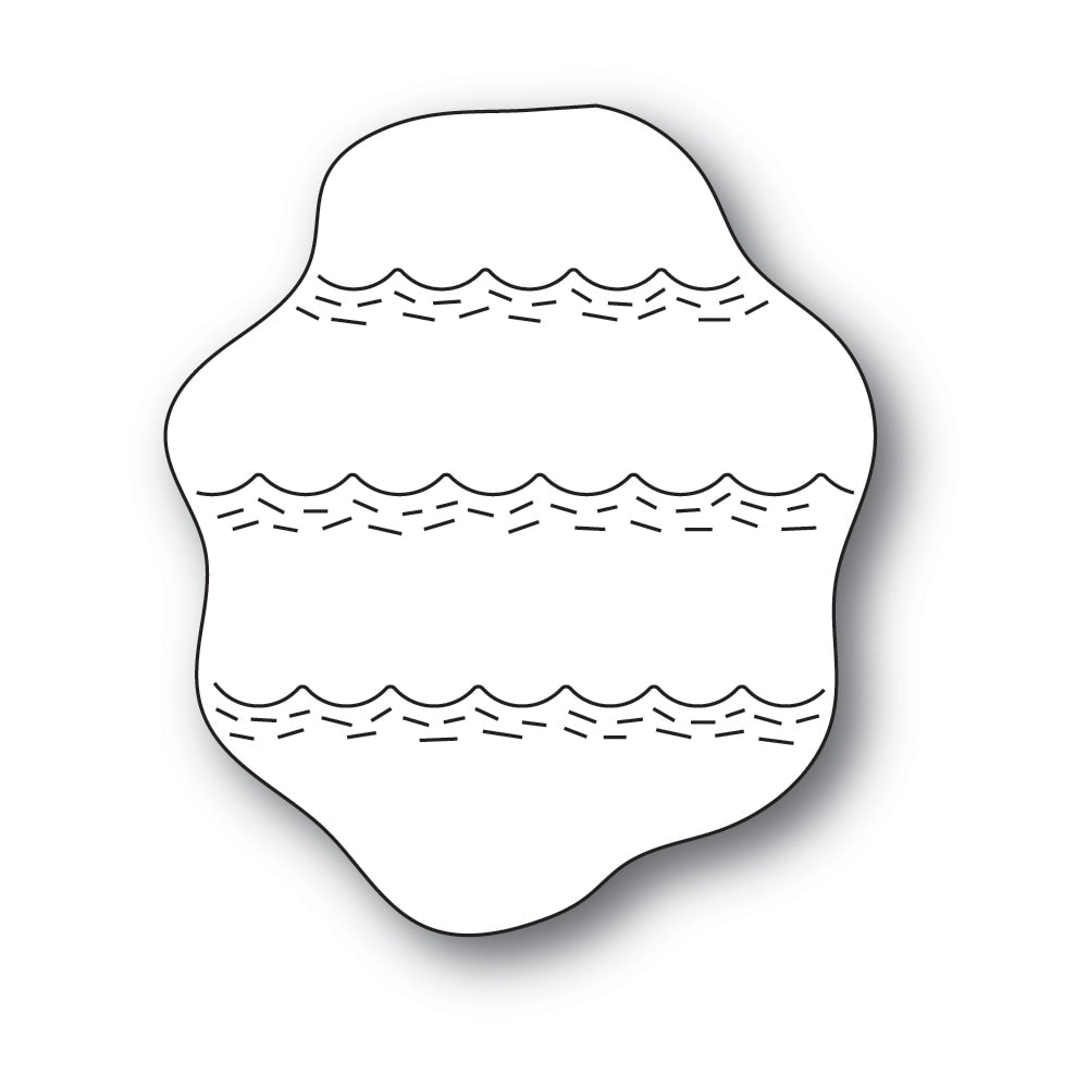Poppy Stamps Stanzschablone - Whittle Wave Background