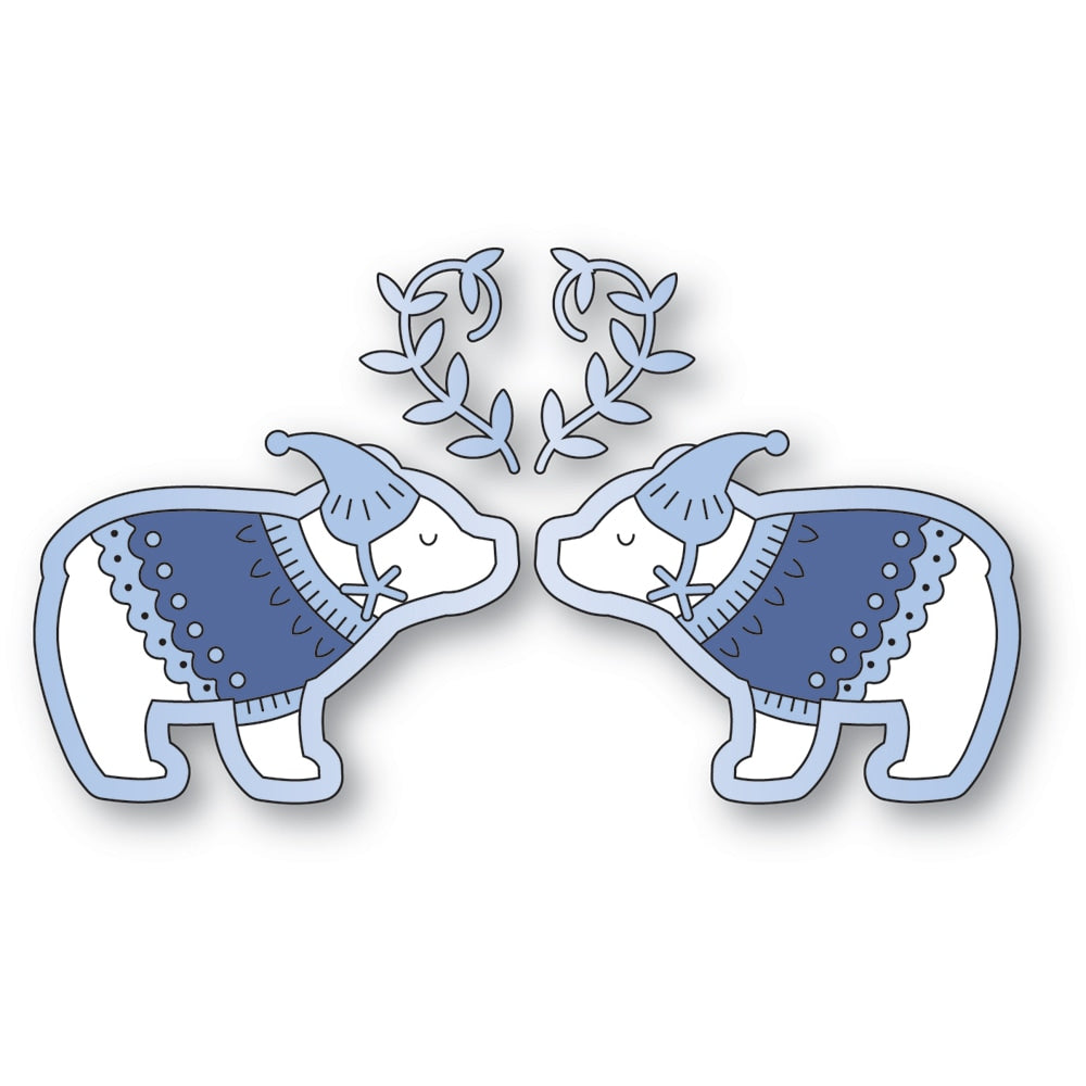 Poppy Stamps Stanzschablone - 2658 Nordic Polar Bears