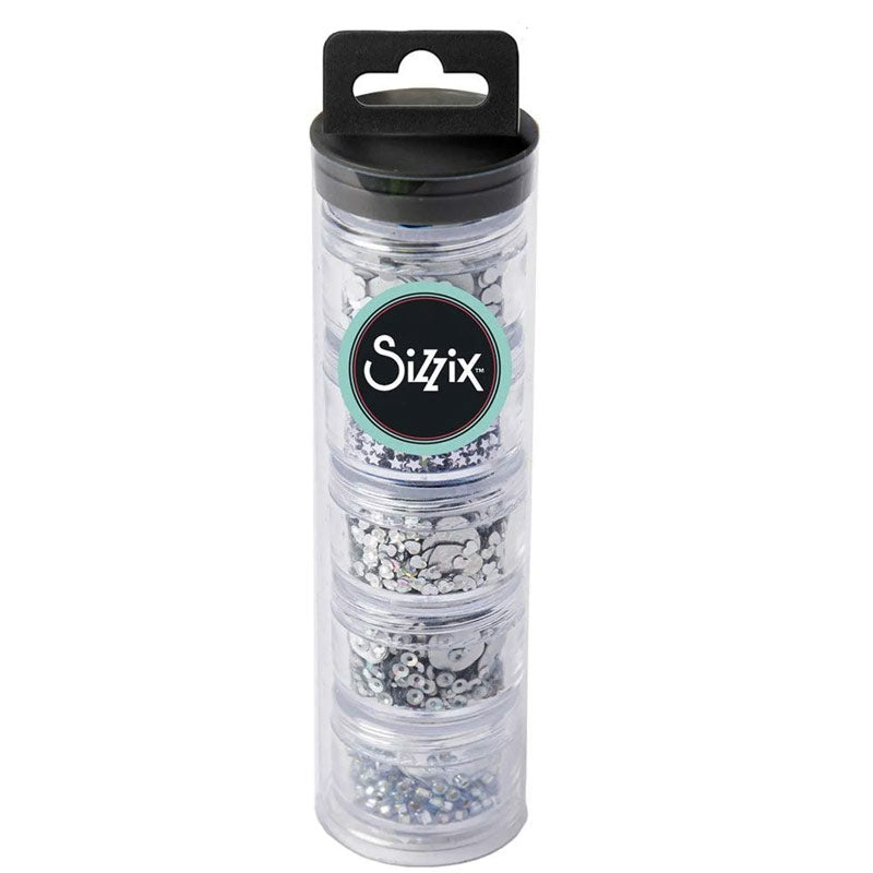 Sizzix Making Essential Pailletten & Perlen - Silber