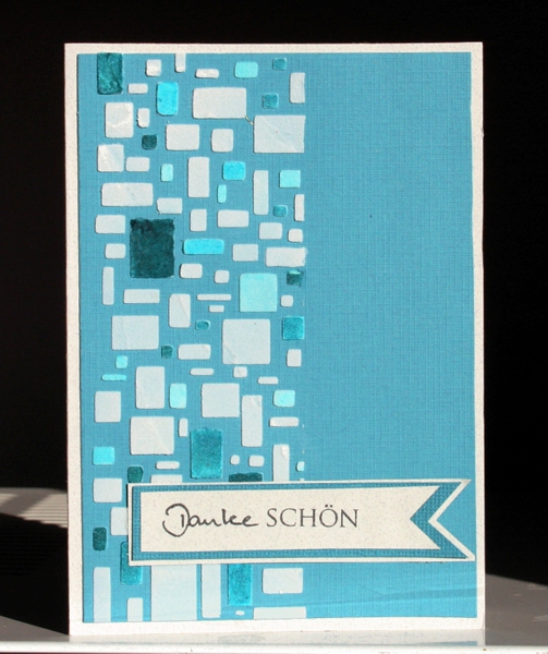 Erster Versuch mit Embossing Paste