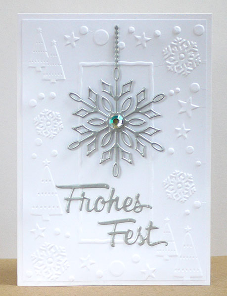 Neue Karten-Kunst-Stanze: Frohes Fest