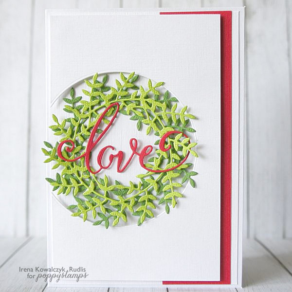 Karte von Poppy Stamps: Freida Wreath