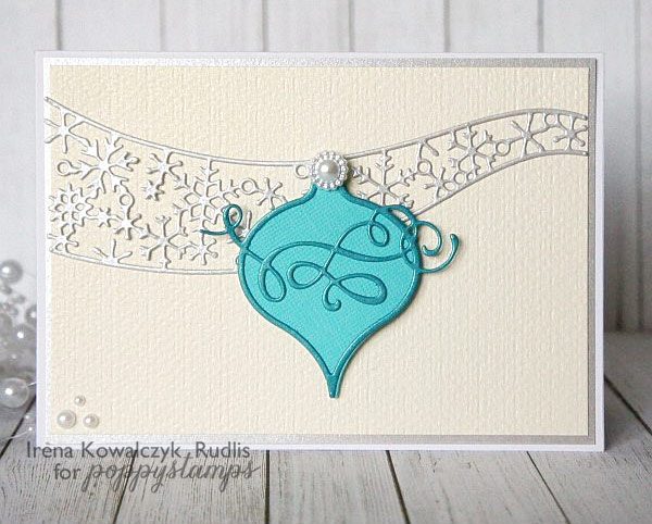 Karte von Poppy Stamps: Snowflake Breeze