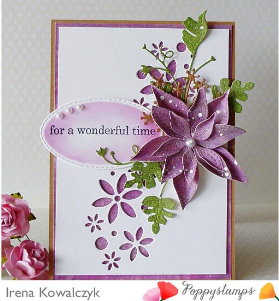 Karte von Poppy Stamps: Wonderful time