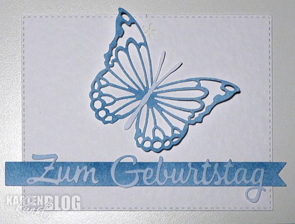 Blauer Schmetterling