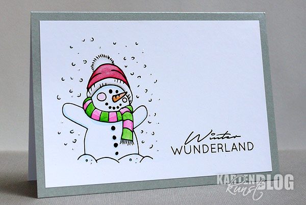 Schneemann im Winterwunterland