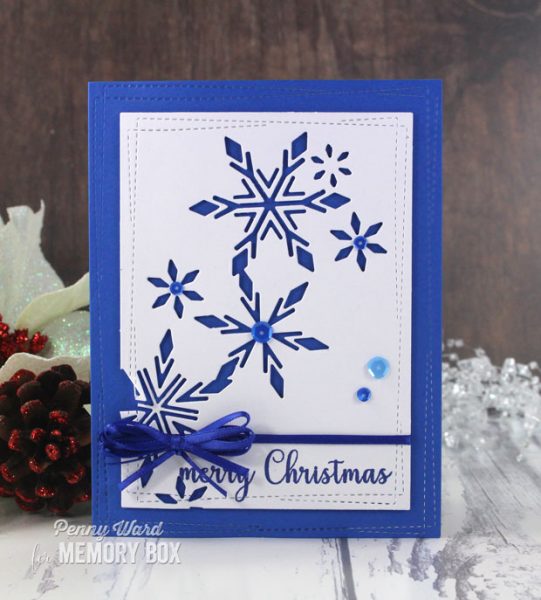 Karte von Memory Box: Blue Christmas