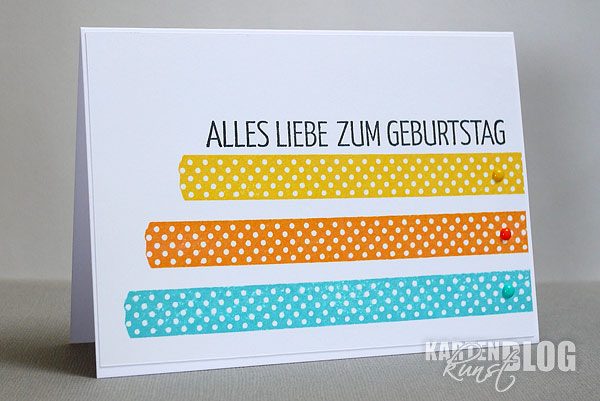 Streifen zum Geburtstag