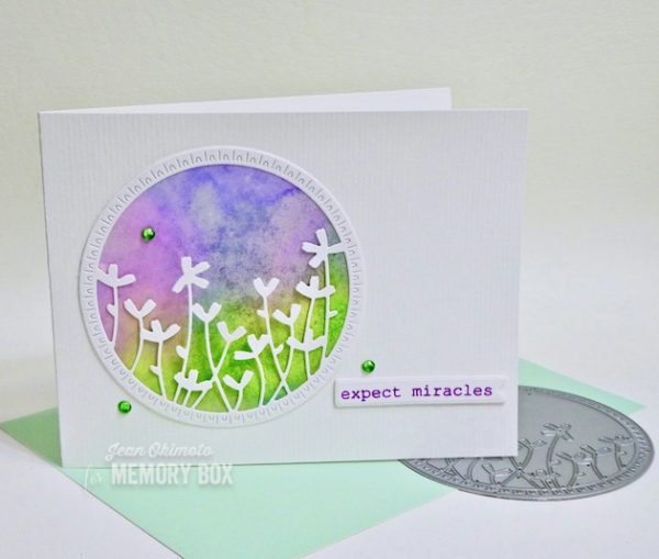 Karte von Memory Box: Wildflower Circle