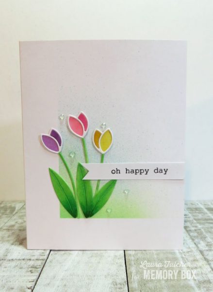 Karte von Memory Box: Clean and Simple Tulips
