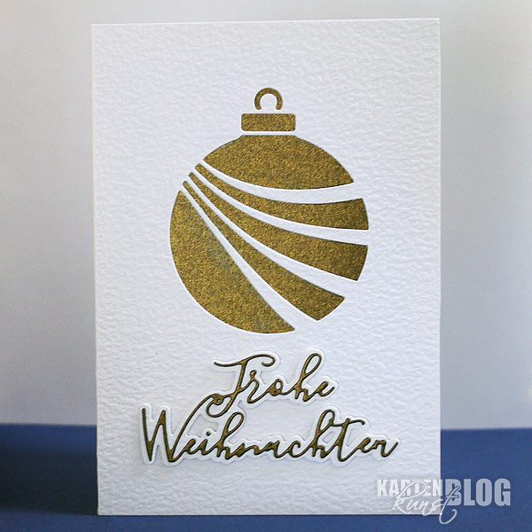Elegante goldene Weihnachtskarte