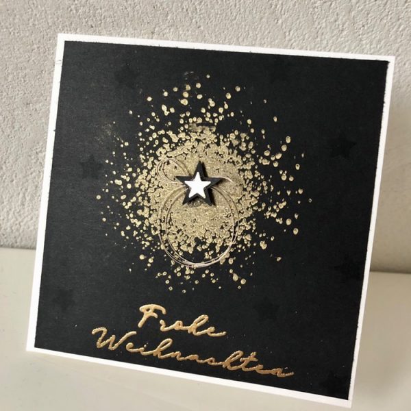 Goldener Stern-Splatter