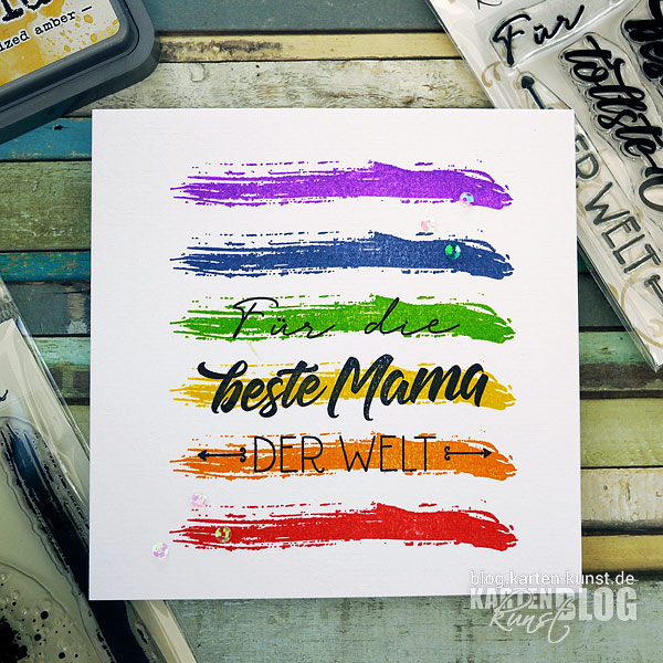 Karten-Kunst Quick Card Friday #02: Für die beste Mama!
