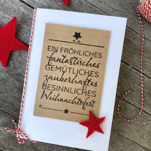 Schnelle Weihnachtskarte