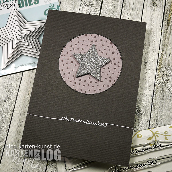 Karten-Kunst Quick Card Friday #26 – Stern aus dem neuen Stanzen-Release