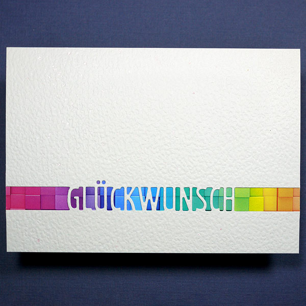 Simpler Glückwunsch