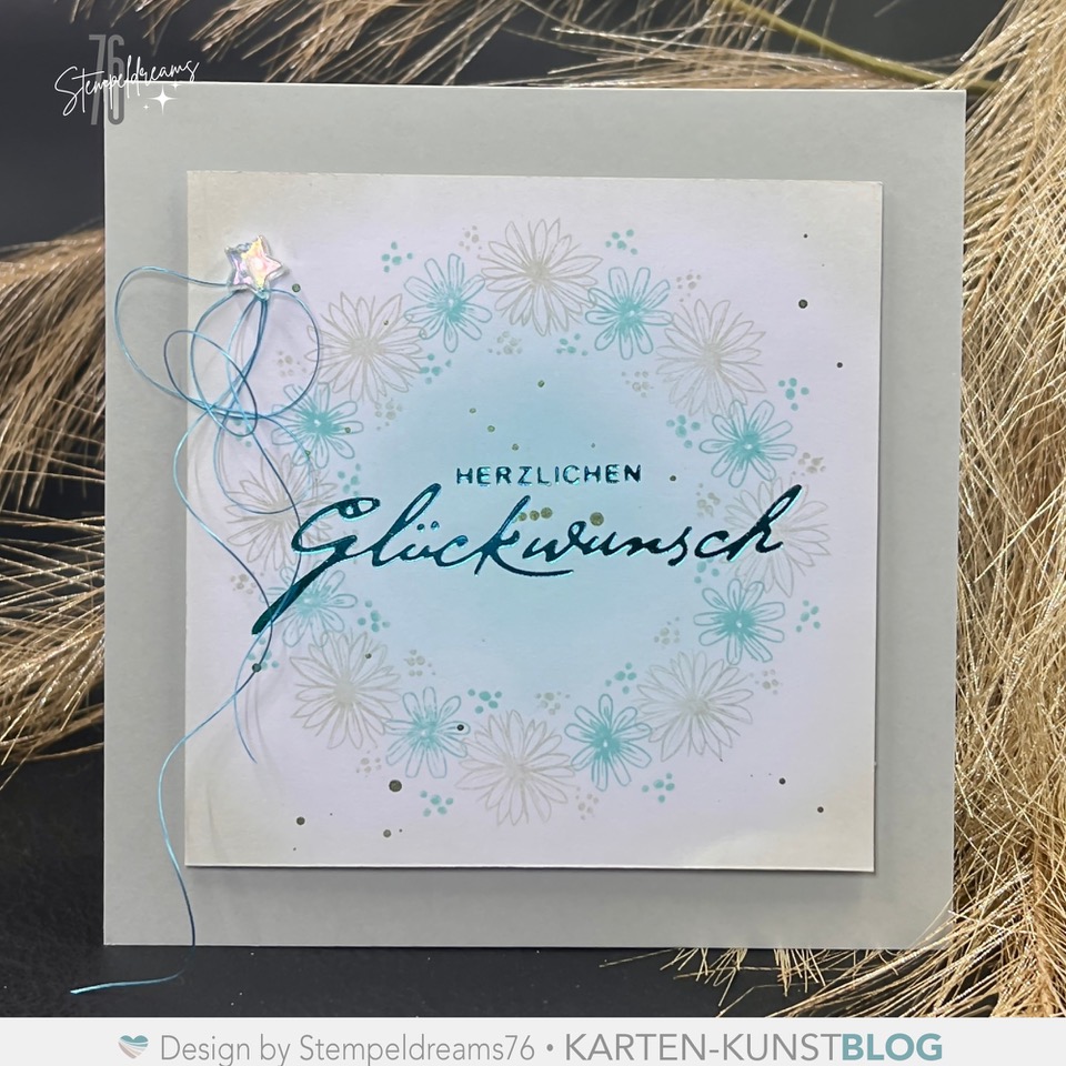 Zarte Geburtstagskarte mit Circulus8 und Hot Foil Akzent