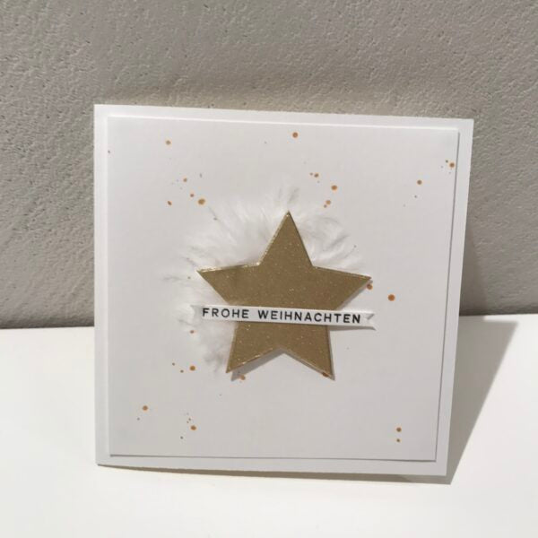 Weihnachtsgrüße in Gold