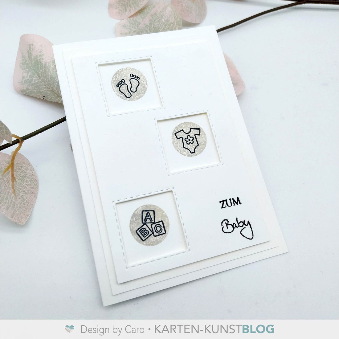 Schlichte Karte zum Baby