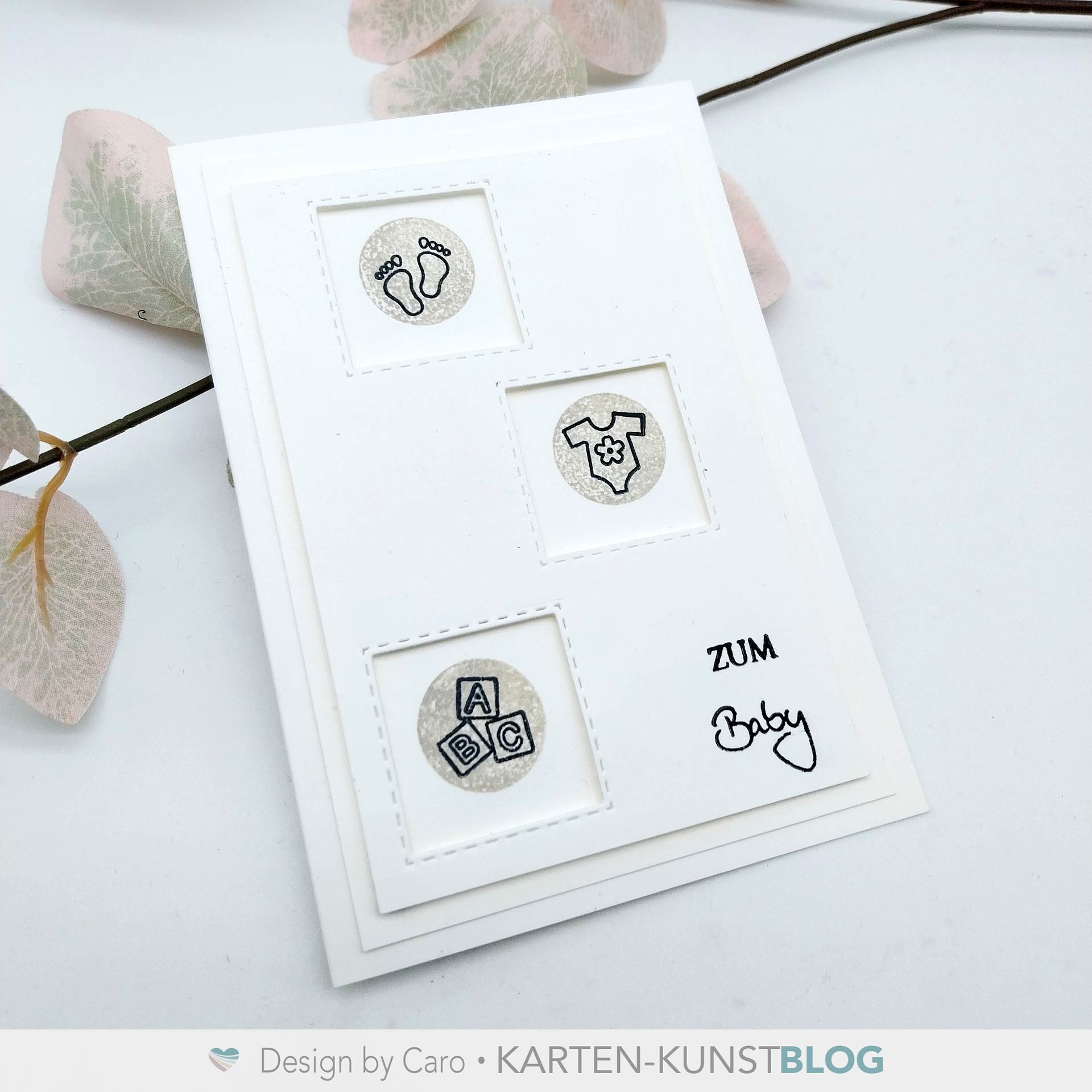 Schlichte Karte zum Baby
