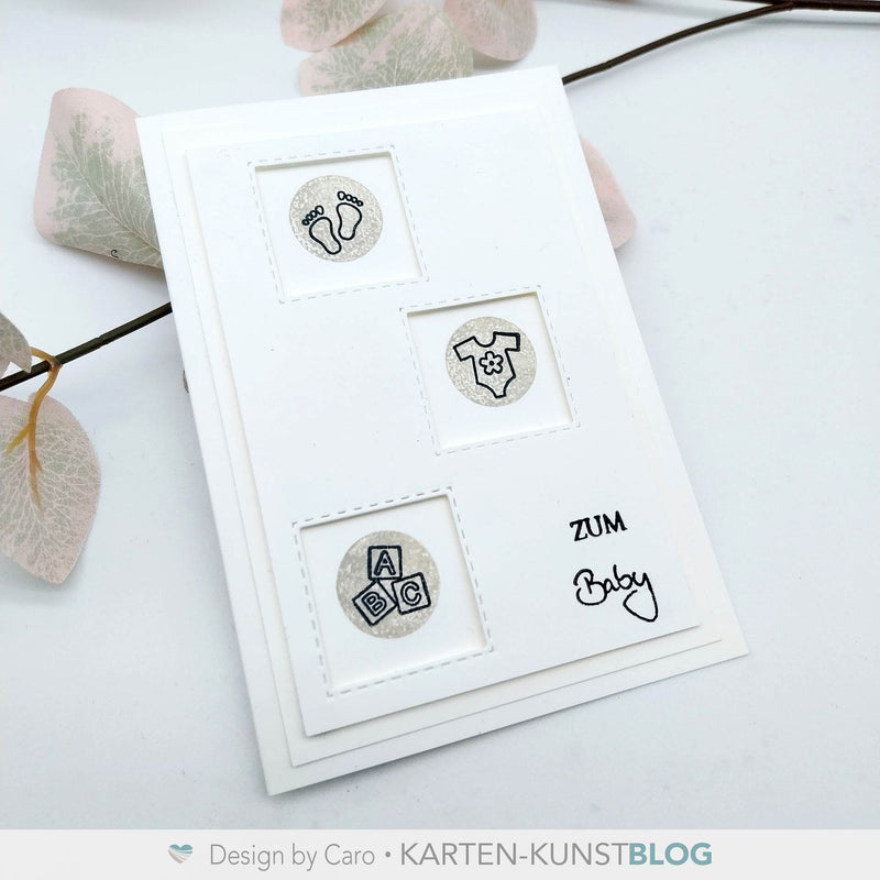 Schlichte Karte zum Baby