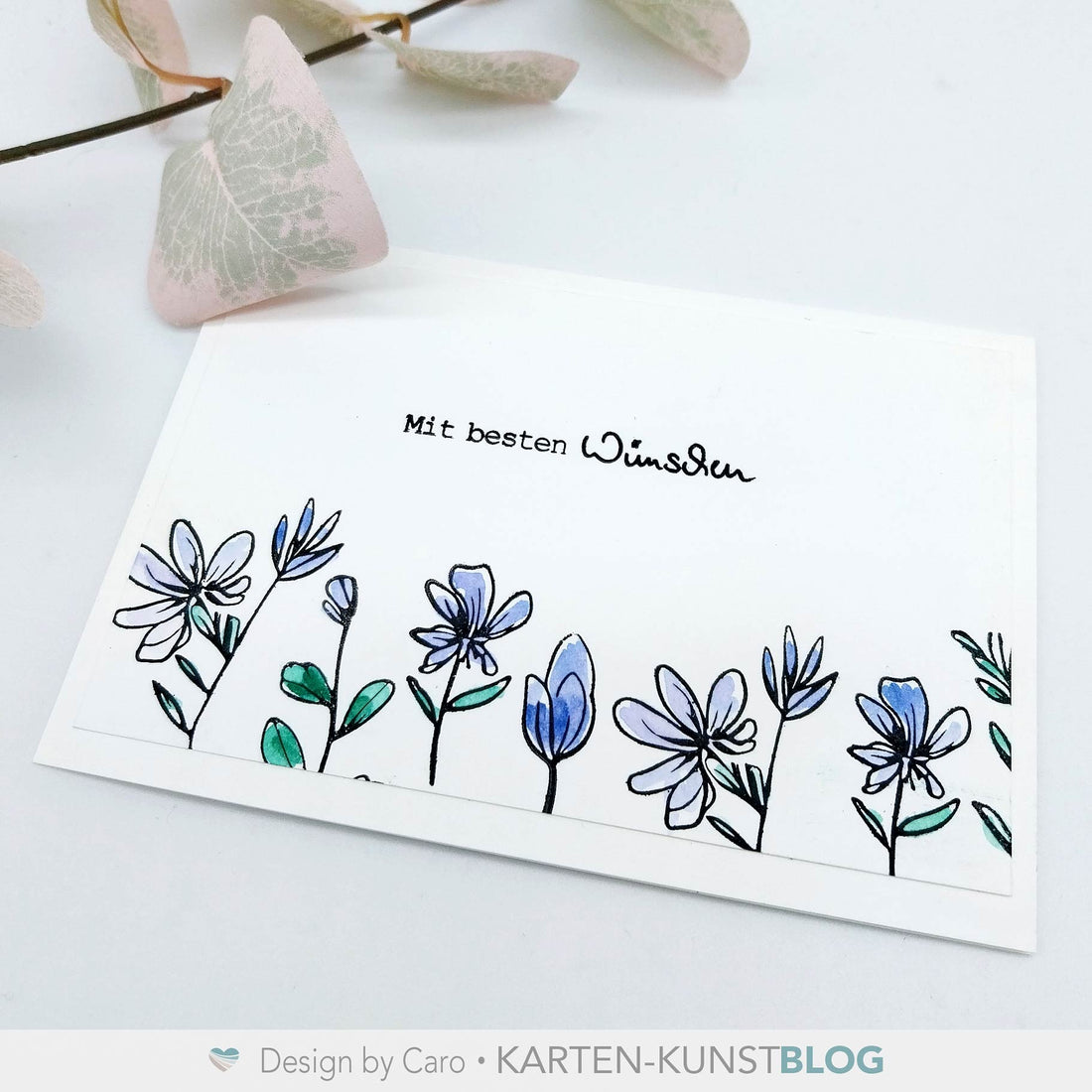 Zarte Blüten und liebe Wünsche