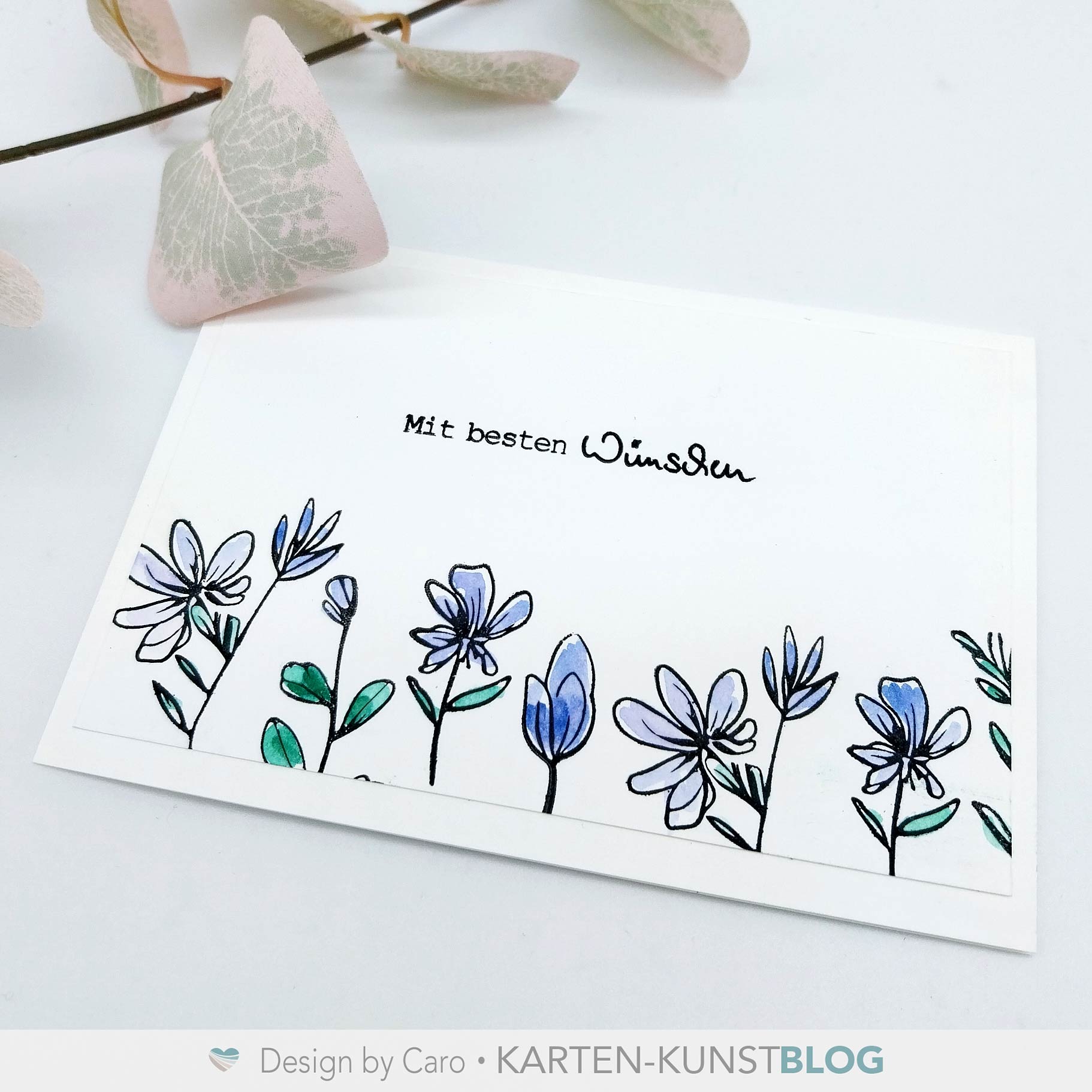 Zarte Blüten und liebe Wünsche
