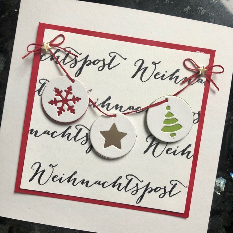 Weihnachtspost-Girlande