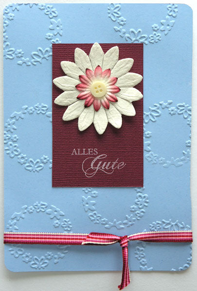Alles Gute in Blau-Rot