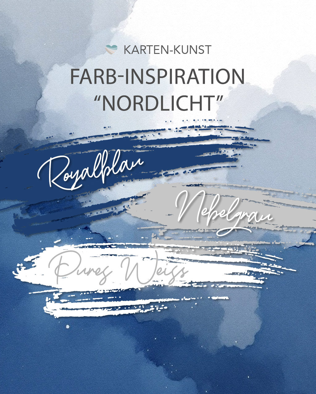Farbinspiration: Royalblau trifft Nebelgrau und Reinweiß