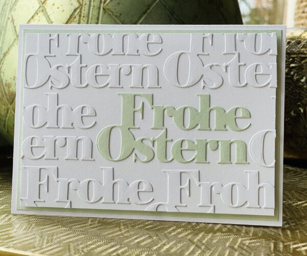 Faux Embossing zu Ostern