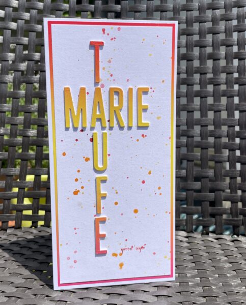Fröhliche Karte zur Taufe