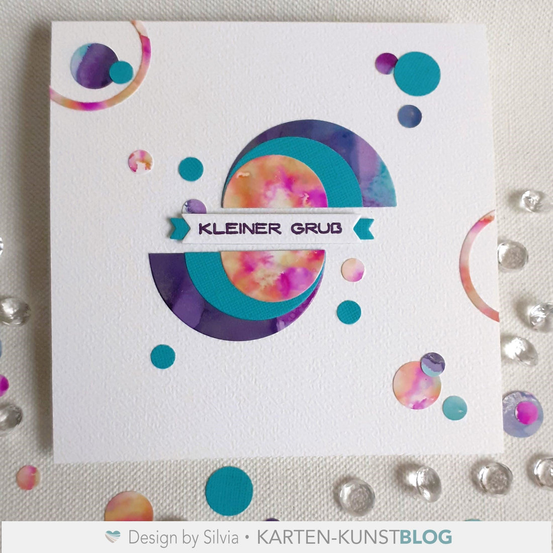Alcohol Ink Woche! Kartenidee mit Kreis-Layering